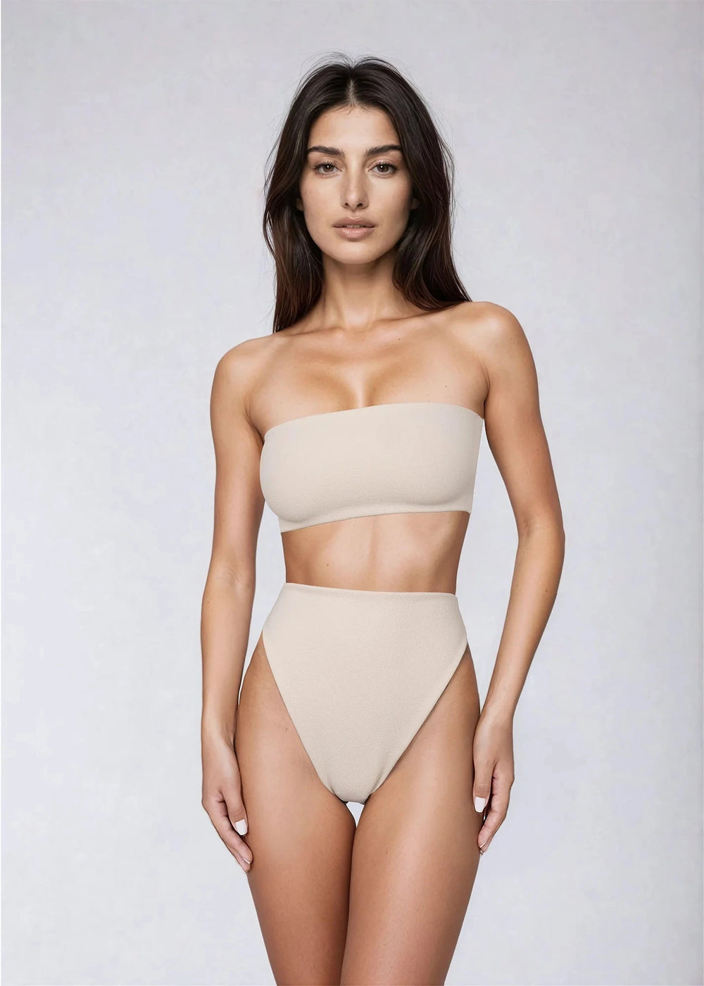 Kayla Top - Duna Sand Top Naked Swimwear