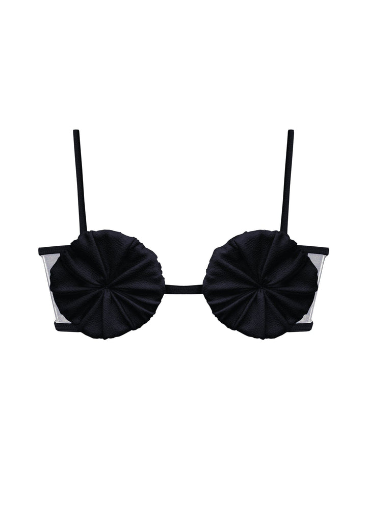 Estrella Top - Black Sand Top Naked Swimwear XS