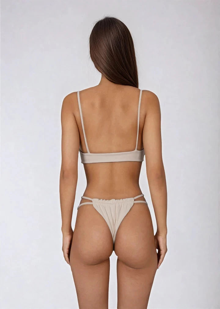 Lila Top - Duna Sand Top Naked Swimwear