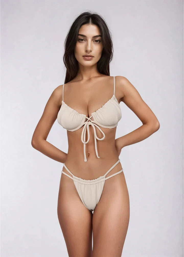 Lila Top - Duna Sand Top Naked Swimwear