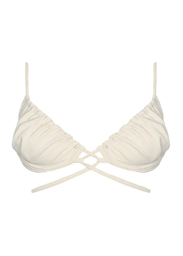 Lila Top - Duna Sand Top Naked Swimwear