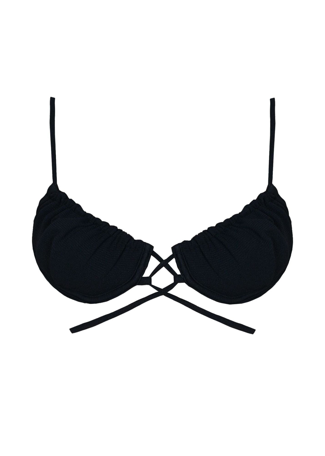 Lila Top - Black Sand Top Naked Swimwear