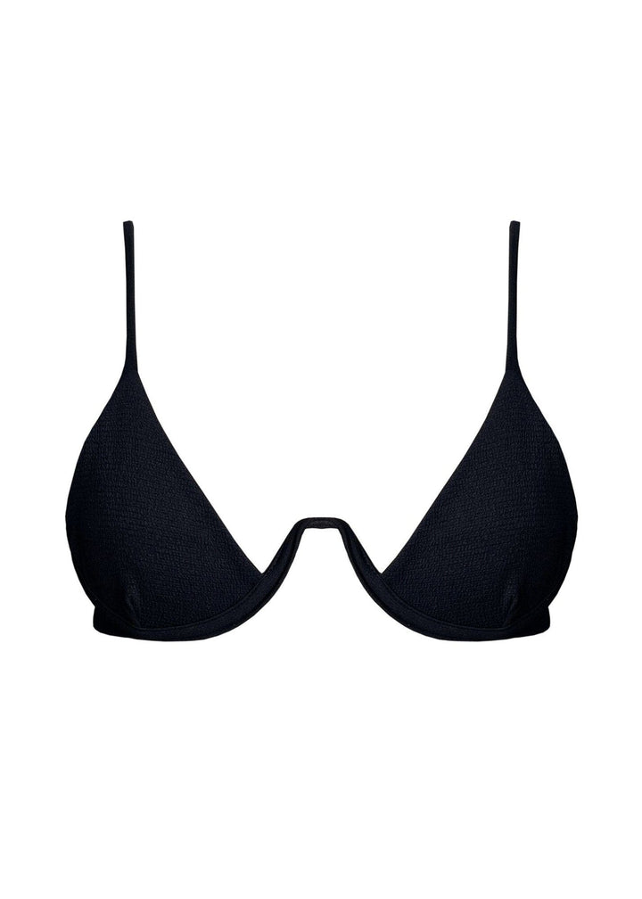 Becky Top - Black Sand Top Naked Swimwear XS
