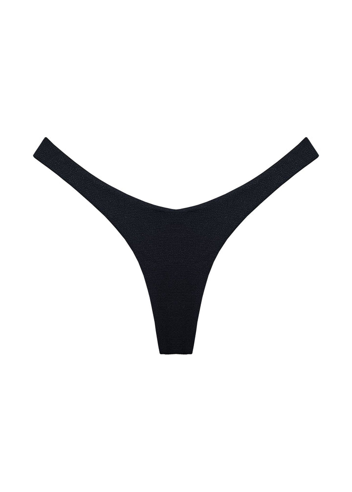 Brigitte Bottom - Black Sand Bottom Naked Swimwear