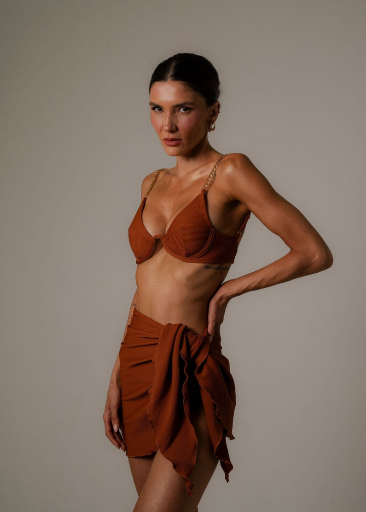 Thais Top - Cocoa Rib Top Thais Top