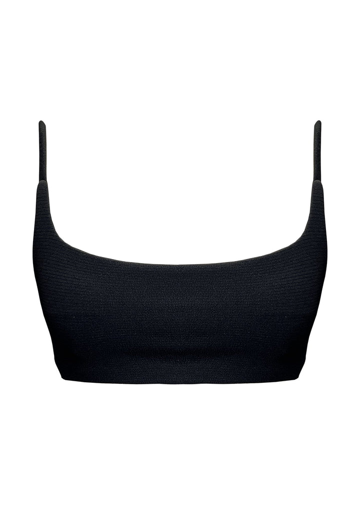 Megan Top - Black Sand Top Naked Swimwear XS