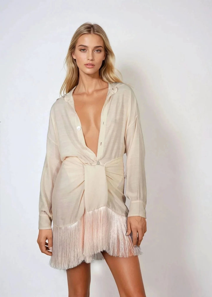 ZAYA SHIRT - SHELL Naked Swimwear