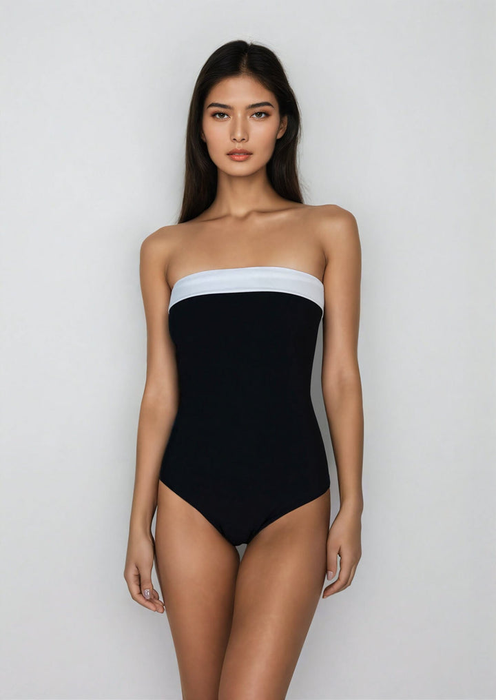 Claire One Piece - Noir Sand Naked Swimwear