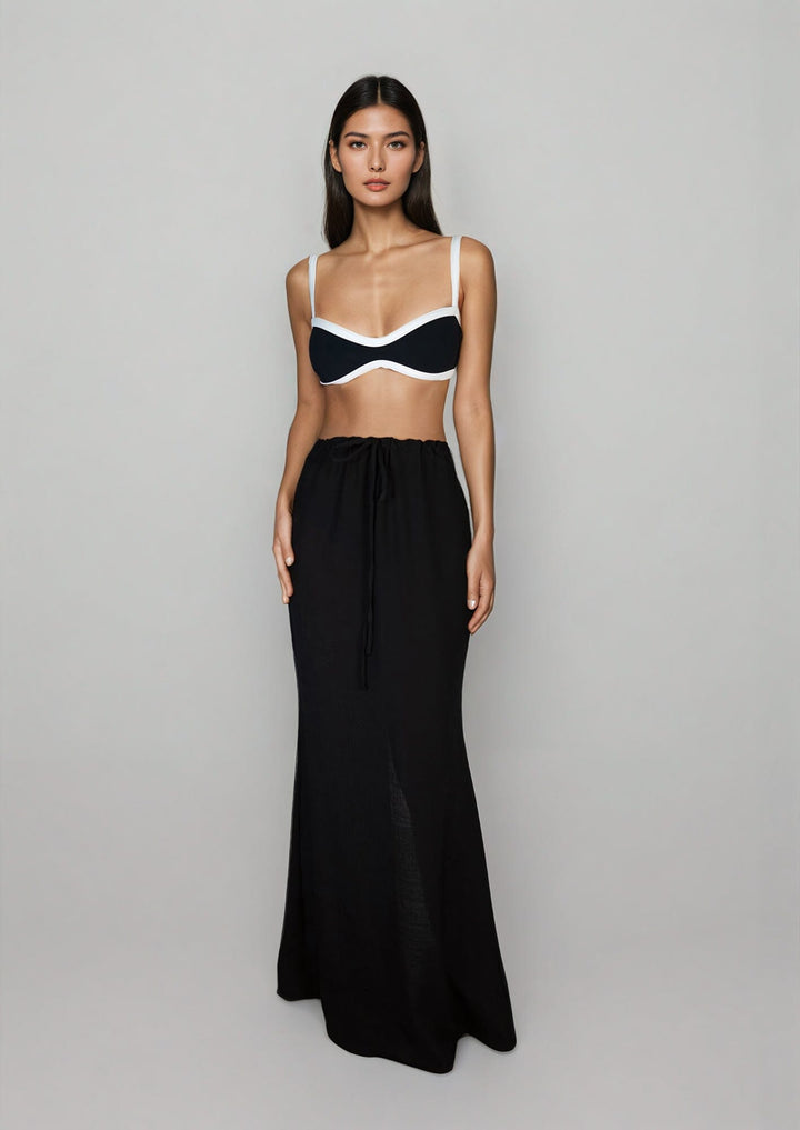 Liv Top - Noir Sand Naked Swimwear