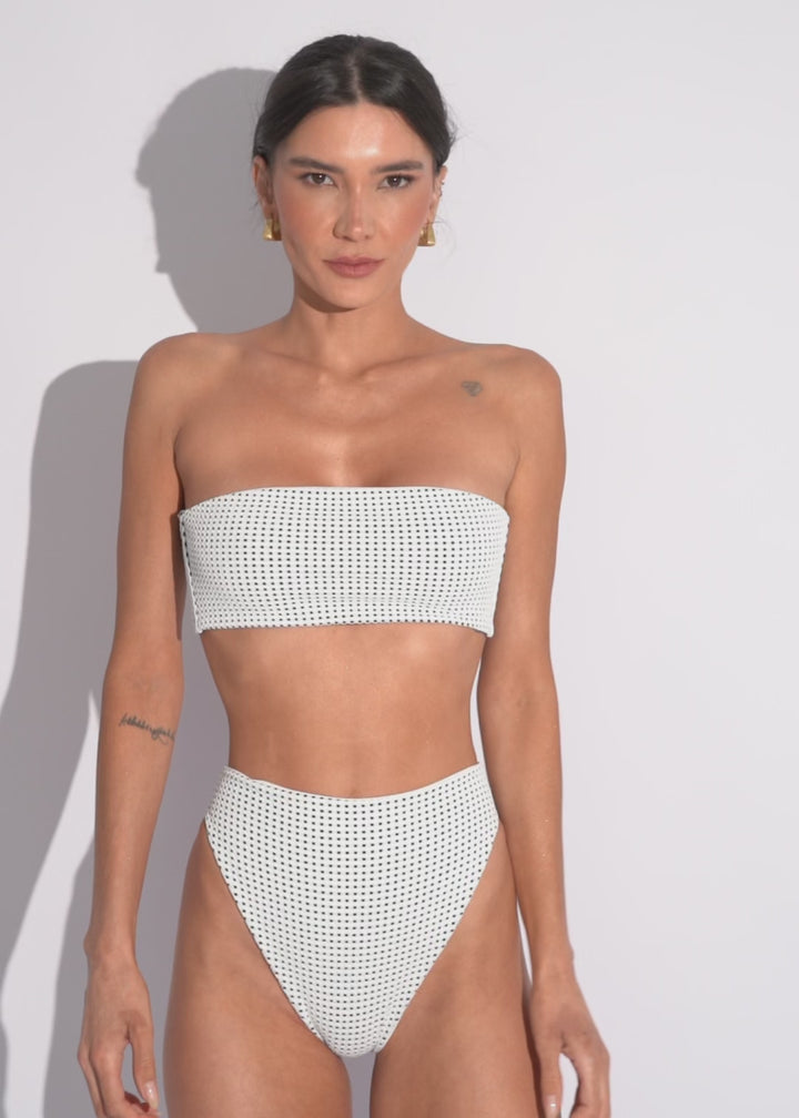 Loren Bottom - White Vichy