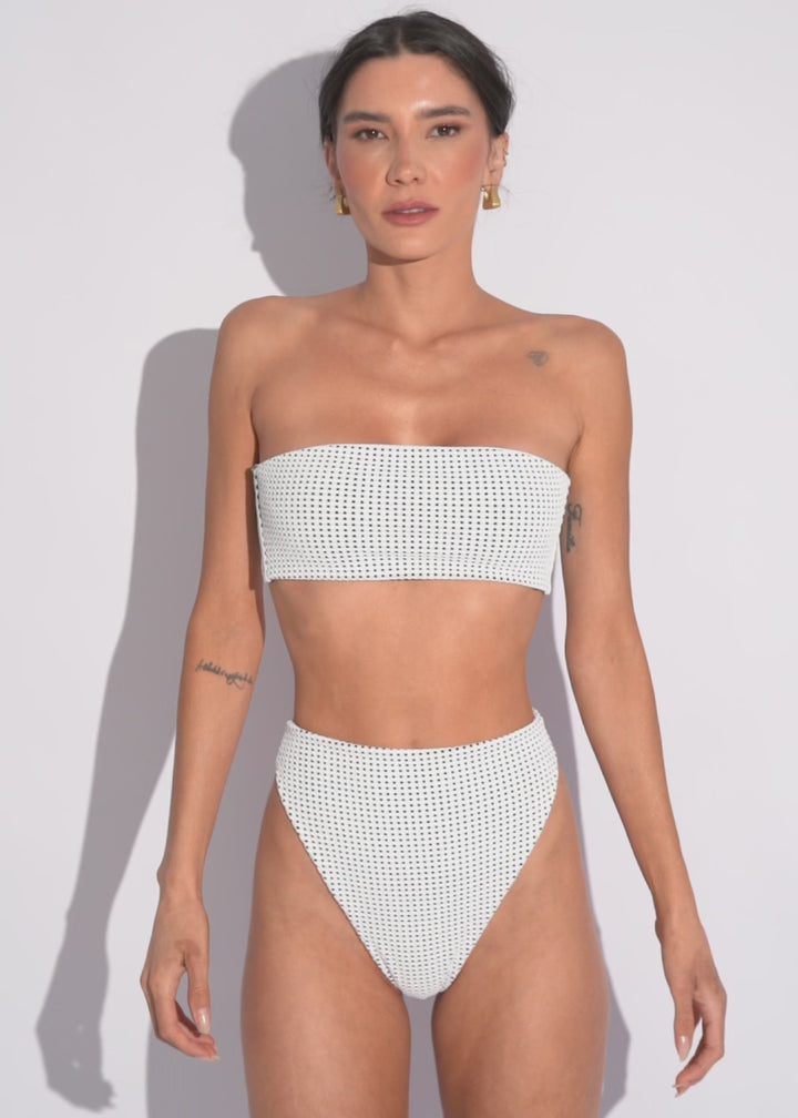 Loren Bottom - White Vichy
