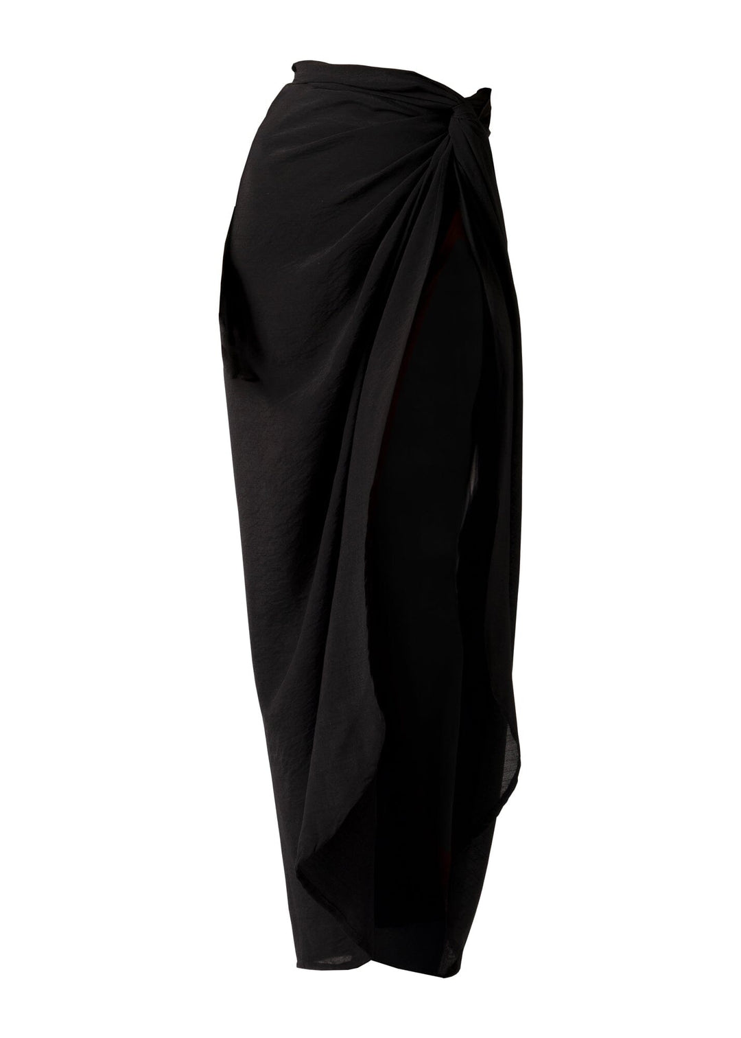 Long Sarong - Black Beachwear Naked Swimwear One Size