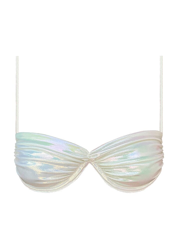 Ariel Top - Iridescent Metallic Top Naked Swimwear