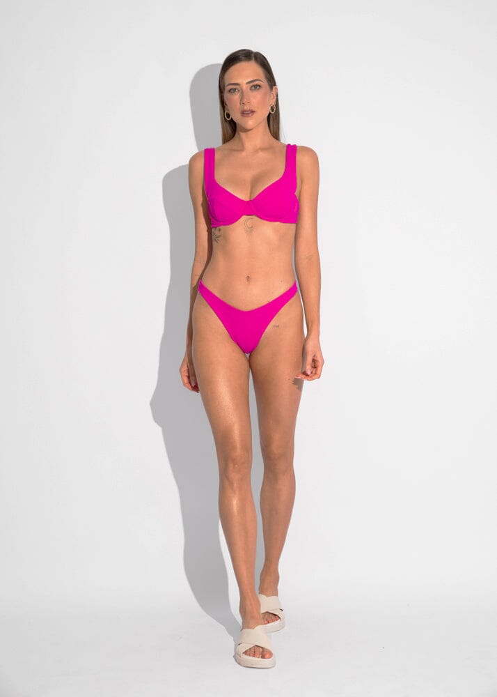 Brigitte Top - Pink Sand Top Naked Swimwear
