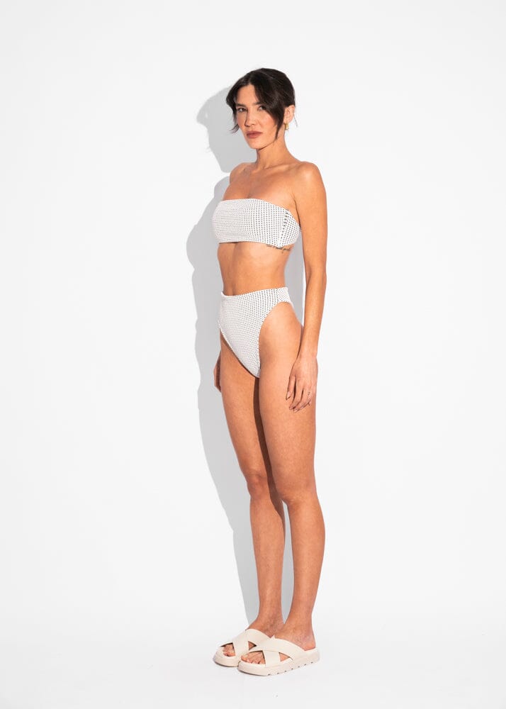Calcinha Loren - Vichy White Naked Swimwear