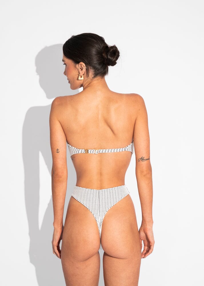 Calcinha Loren - Vichy White Naked Swimwear PP Fio Dental