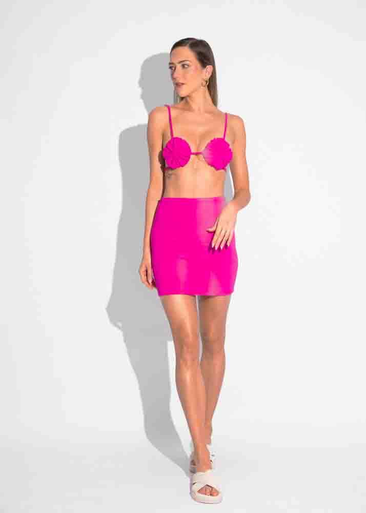 Flora Skirt - Pink Sand Beachwear Naked Swimwear