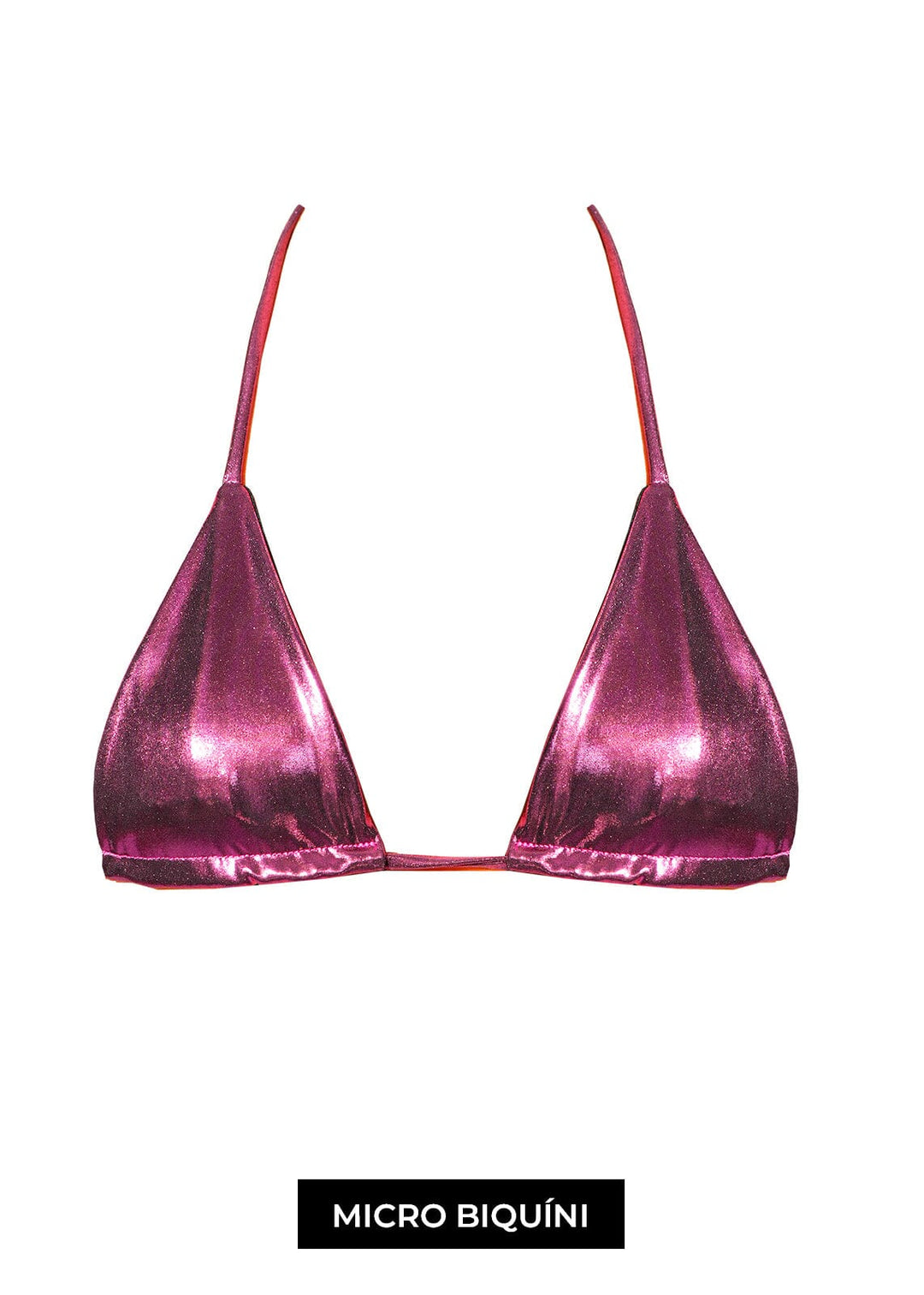Lilly Top - Pink Metallic Top Naked Swimwear