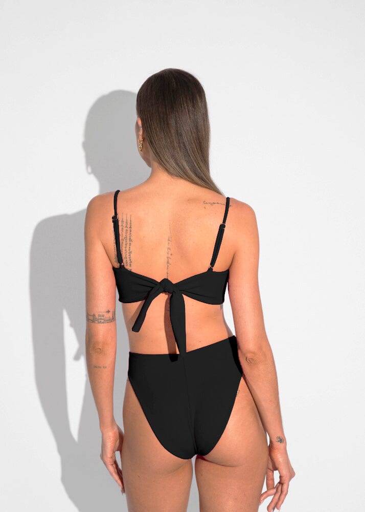 Loren Top - Black Sand Top Naked Swimwear