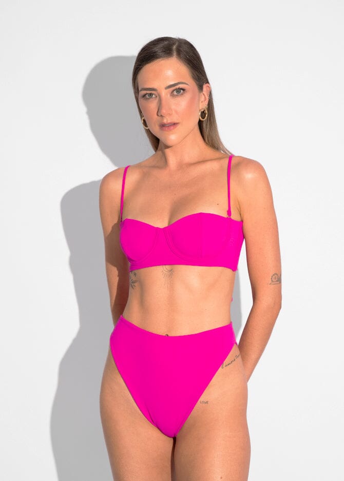 Loren Top - Pink Sand Top Naked Swimwear