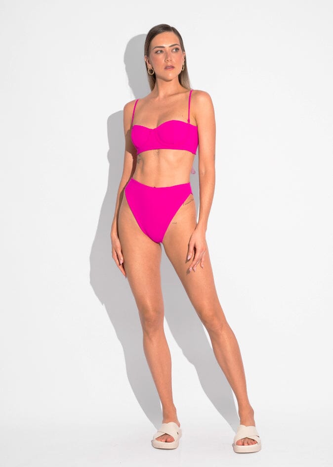 Loren Top - Pink Sand Top Naked Swimwear