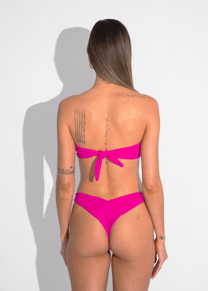 Mariah Top - Pink Sand Top Naked Swimwear