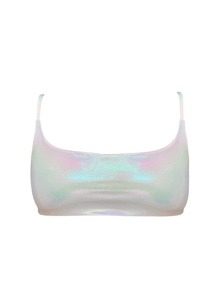 Megan Top - Iridescent Metallic Top Naked Swimwear
