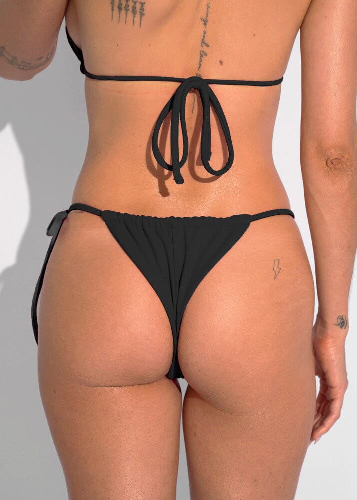 Mia Bottom - Black Sand Bottom Naked Swimwear
