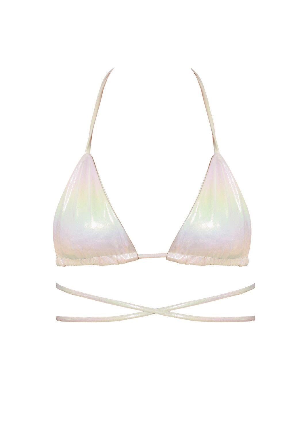 Mia Top - Iridescent Metallic Top Naked Swimwear