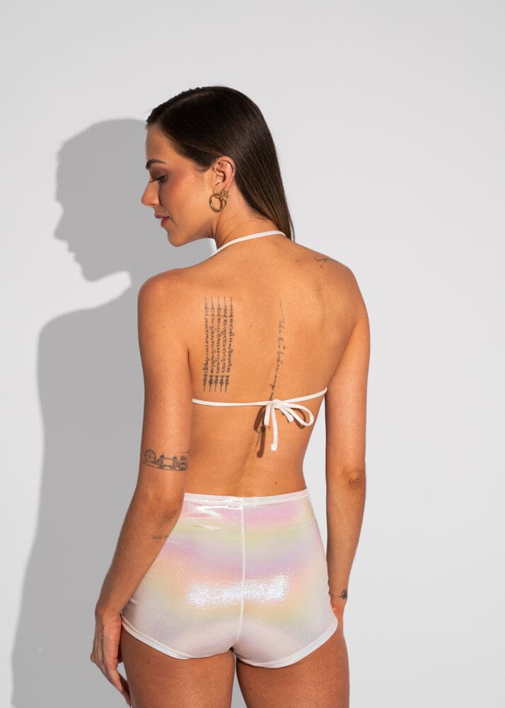 Stacie Top - Iridescent Metallic Beachwear Naked Swimwear