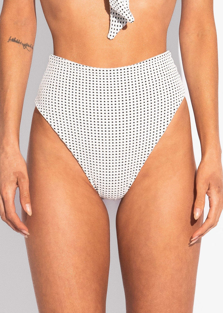 Vick Bottom - White Vichy Naked Swimwear