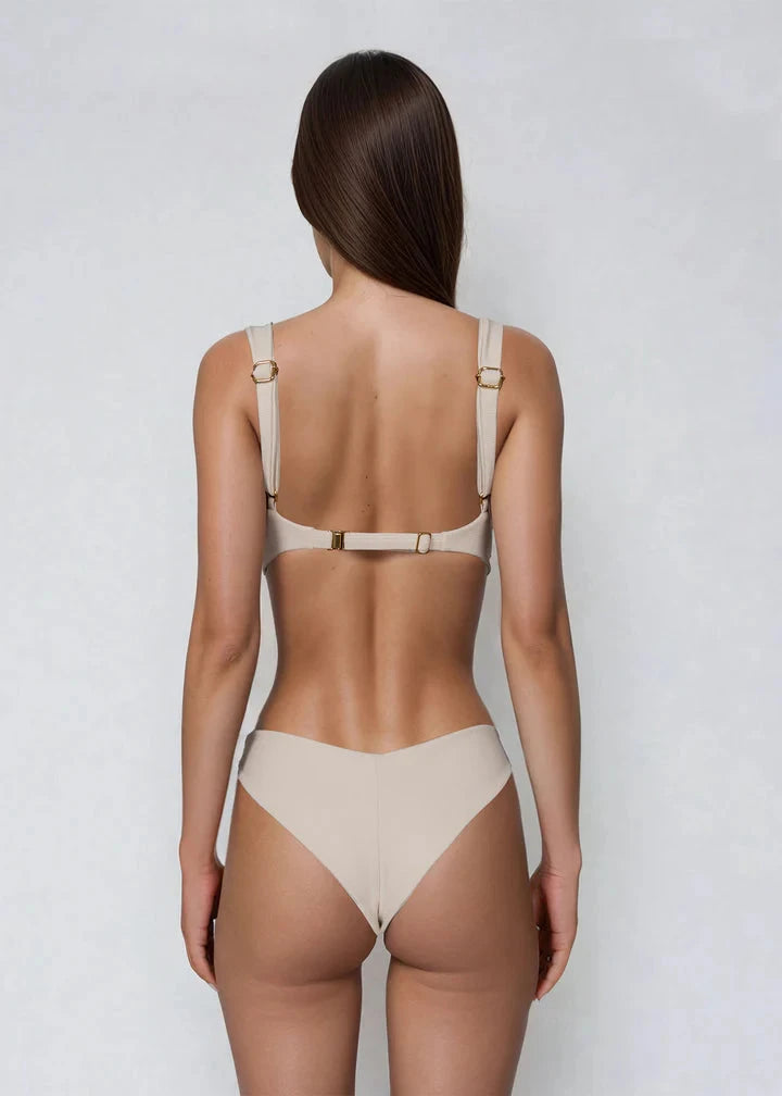 Brigitte Bottom - Duna Sand Naked Swimwear XS Cheeky 