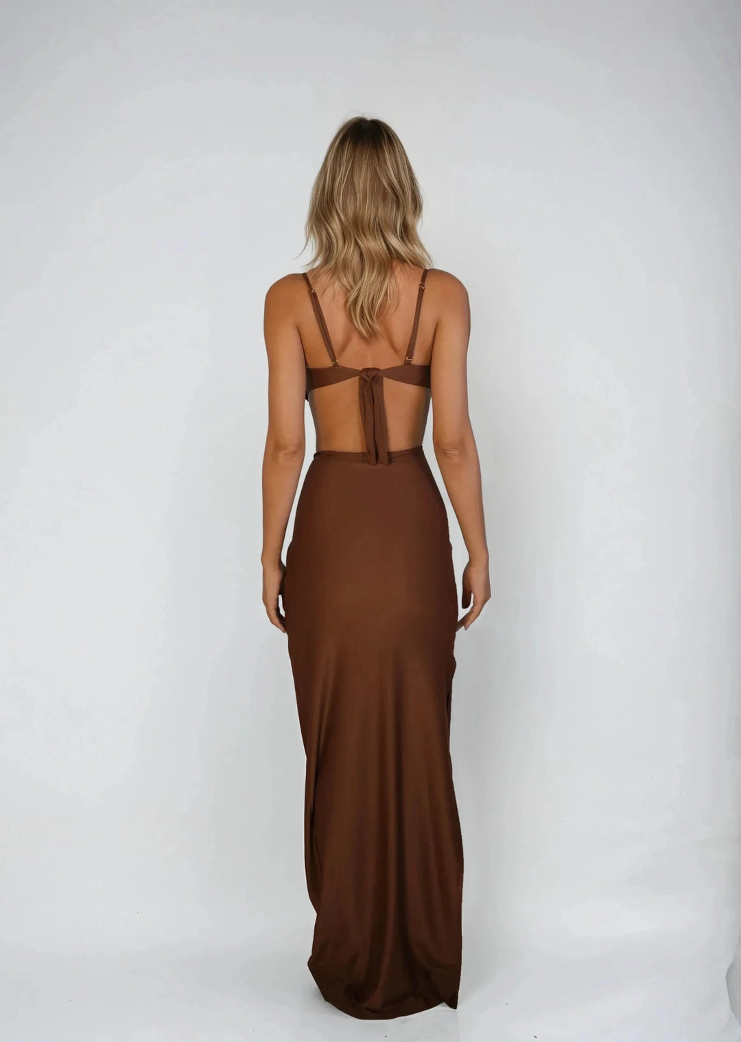 THALIA SKIRT - CLAY Naked Swimwear 
