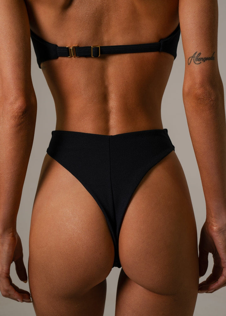 Kayla Top - Black Sand Top Naked Swimwear 