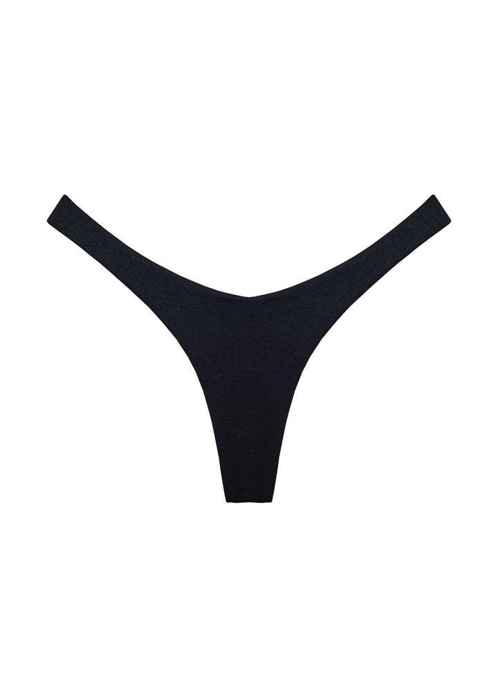 Brigitte Bottom - Black Sand Bottom Naked Swimwear 