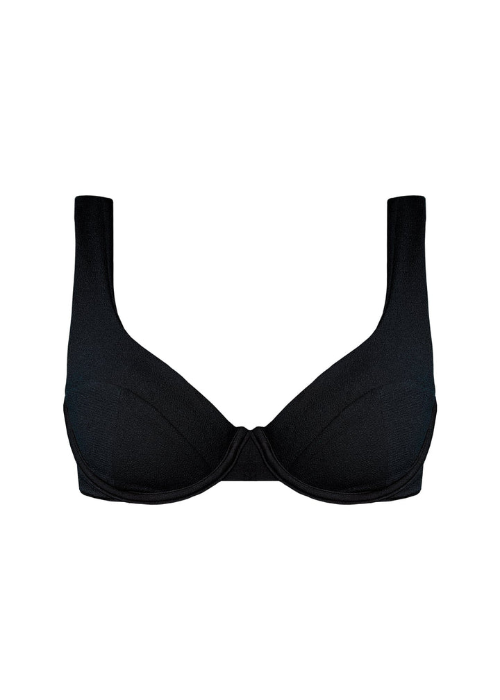 Brigitte Top - Black Sand Top Naked Swimwear XS 