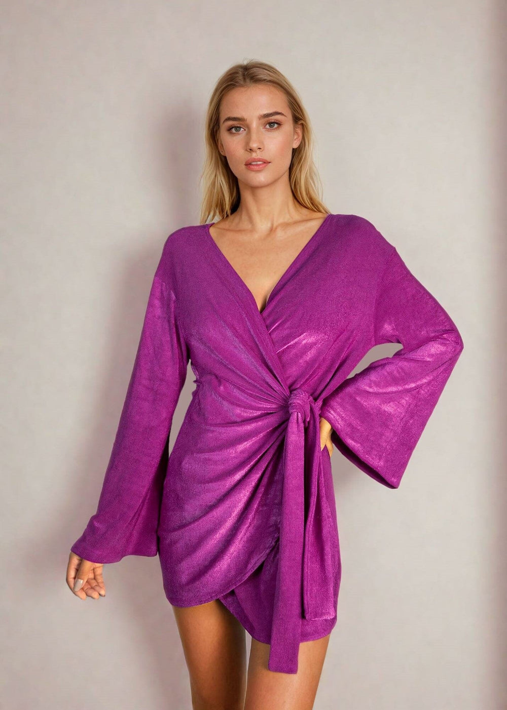 Celina Dress - Magic Purple Terry Celina Dress 