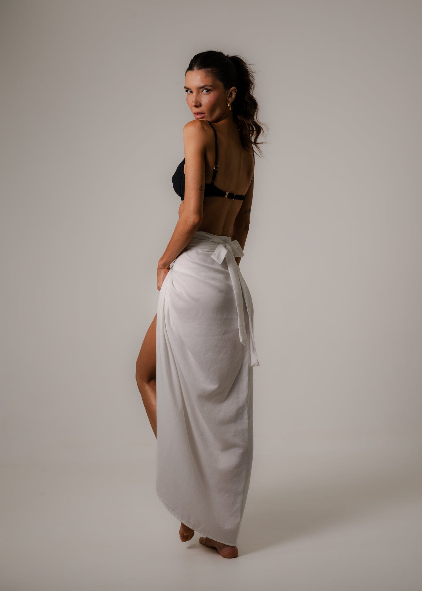 Long Sarong - Off White – Naked Swimwear
