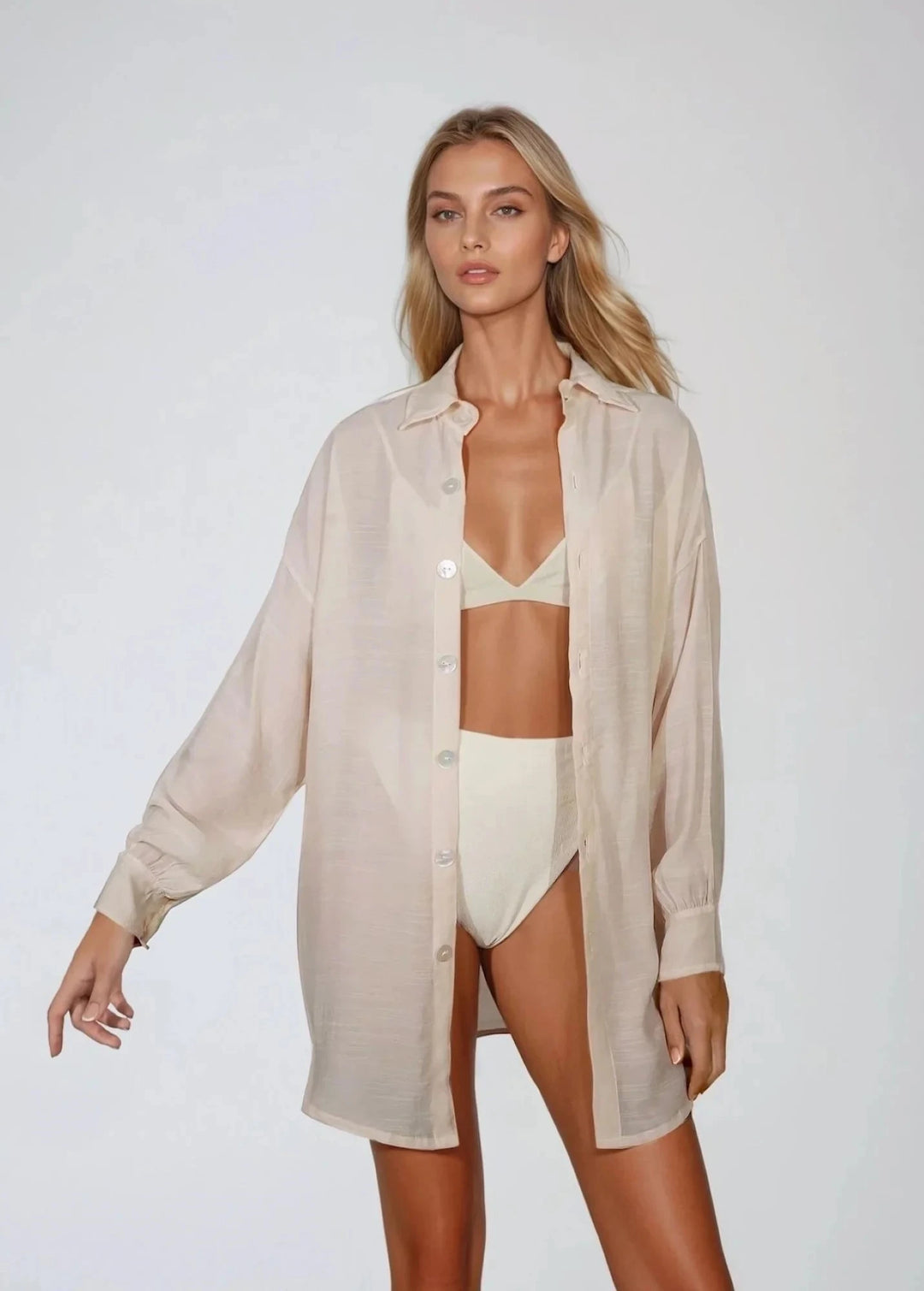 ZAYA SHIRT - SHELL Naked Swimwear 