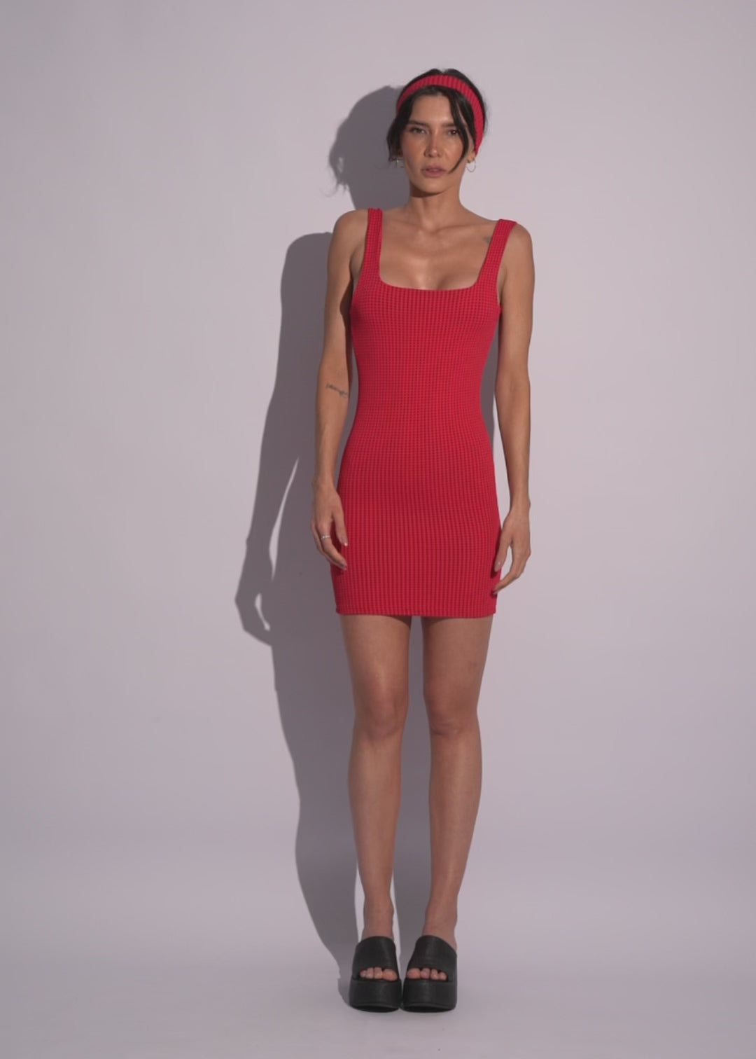Beca Dress - Red Vichy