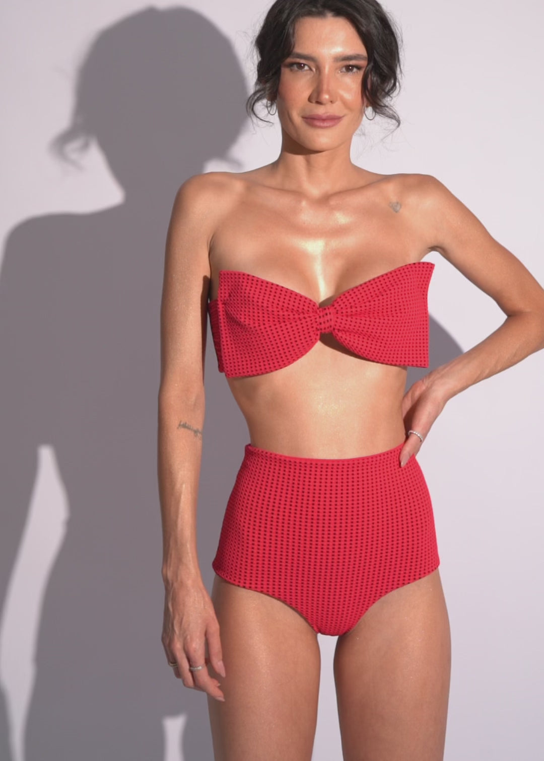 Chelsea Top - Red Vichy