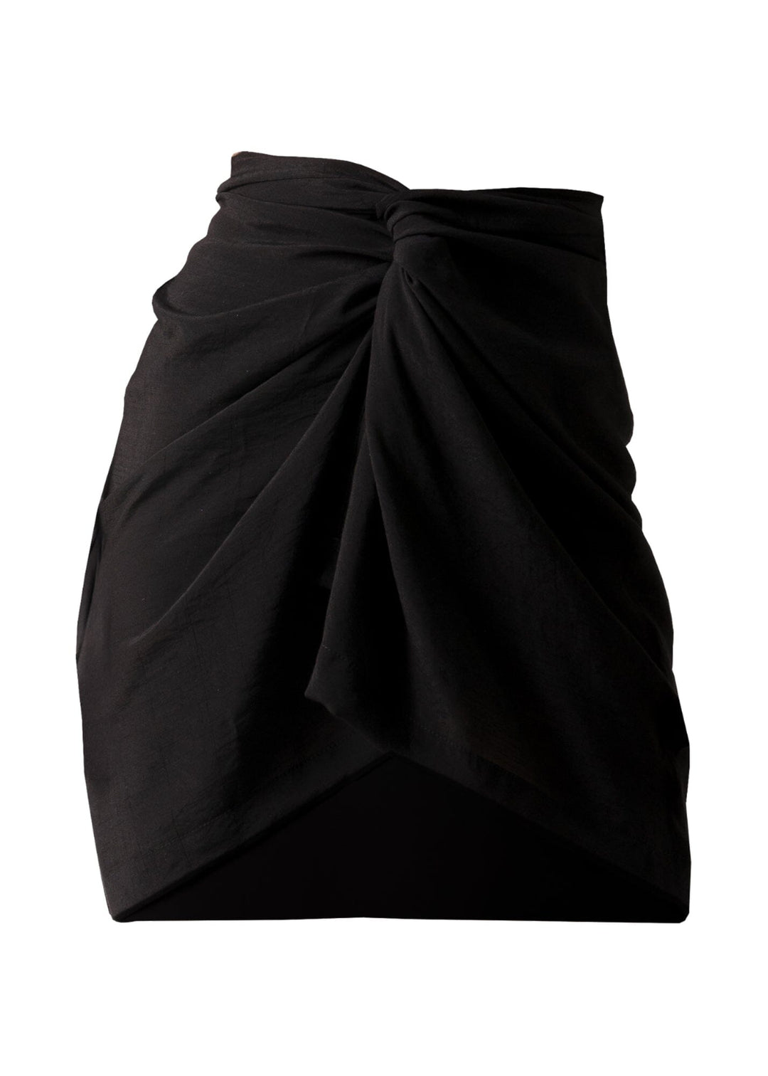 Short Sarong - Black Beachwear Naked Swimwear One Size 