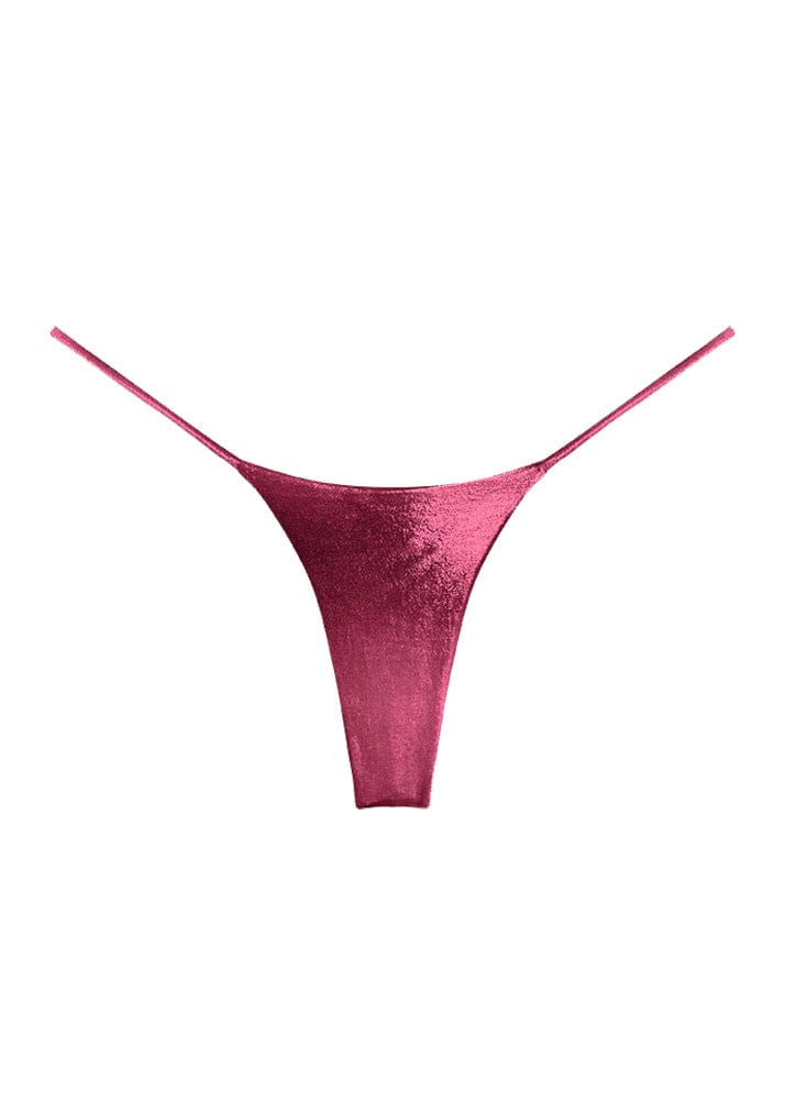 Alana Bottom - Pink Metallic Bottom Naked Swimwear 