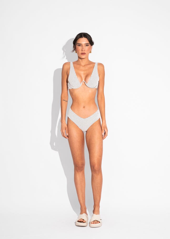 Calcinha Kelly - Vichy White Naked Swimwear 