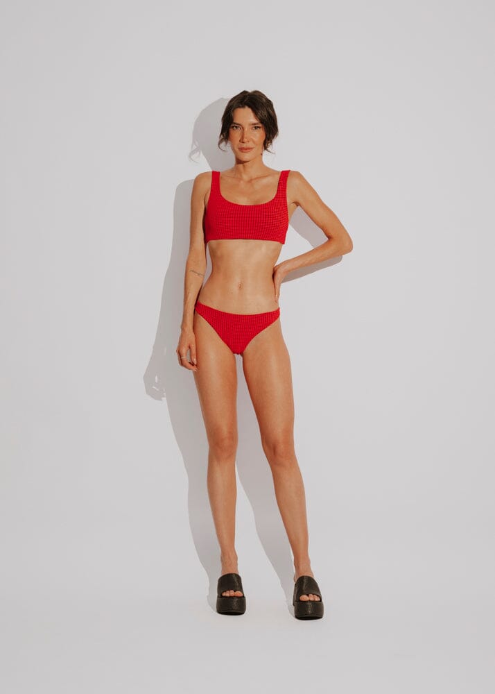 Calcinha Maggie - Vichy Red Naked Swimwear PP 