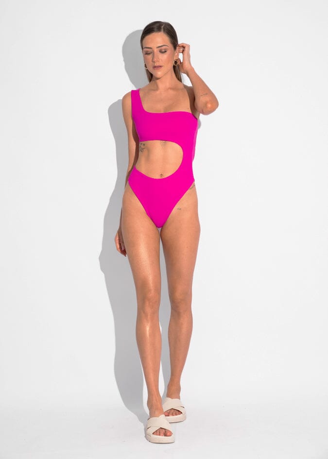 Cora One Piece - Pink Sand One Piece Naked Swimwear 
