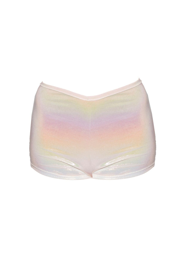 Hanna Shorts - Iridescent Metallic Beachwear Naked Swimwear 