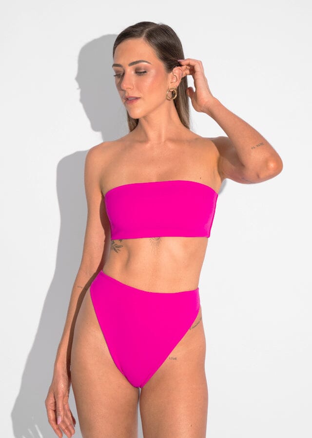 Kayla Top - Pink Sand Top Naked Swimwear 