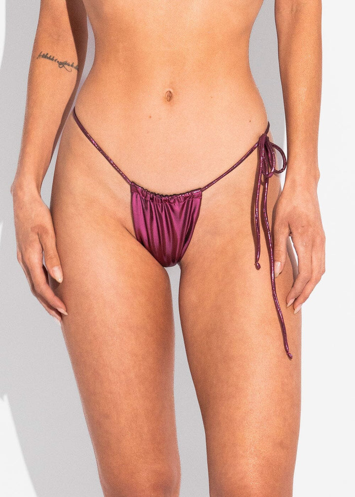 Lilly Bottom - Pink Metallic Bottom Naked Swimwear 