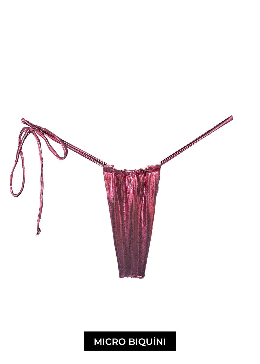 Lilly Bottom - Pink Metallic Bottom Naked Swimwear 